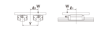 2 horizontal axes,1 bearing each